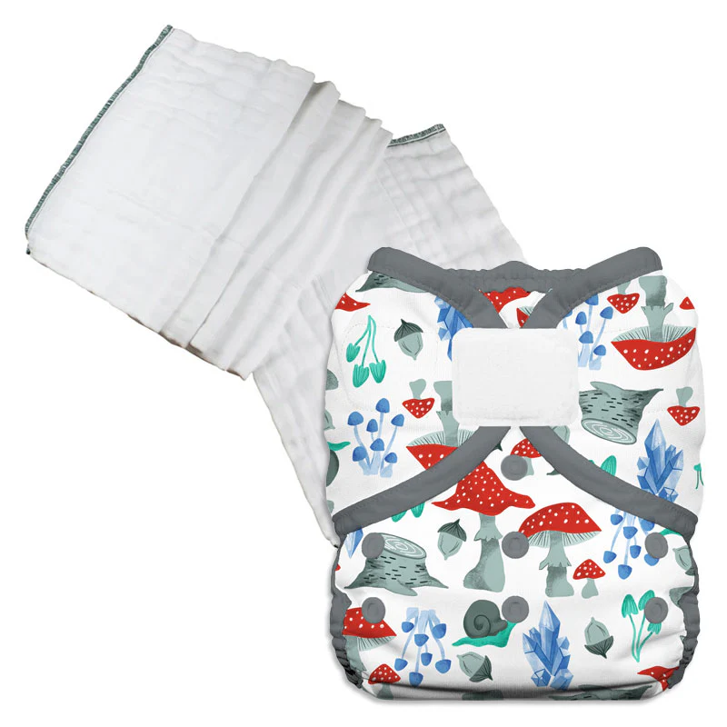 Bleached Prefold Trial Package with Thirsties Duo Covers - Image 11