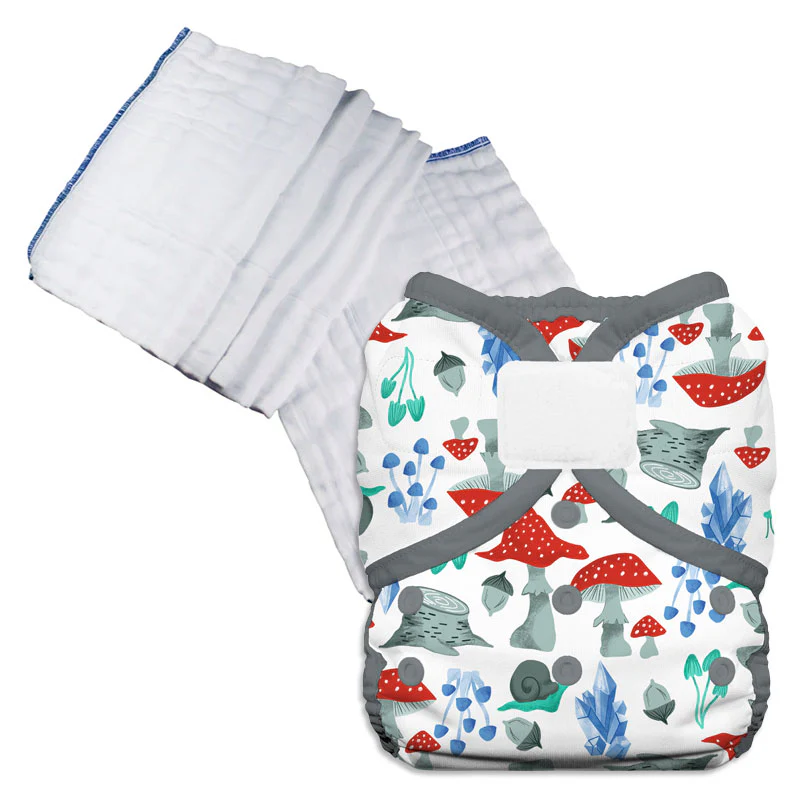 Bleached Prefold Trial Package with Thirsties Duo Covers - Image 13