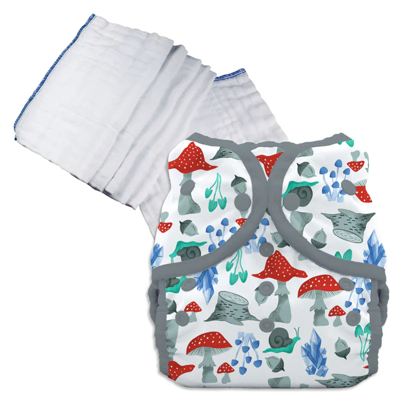 Bleached Prefold Trial Package with Thirsties Duo Covers - Image 14