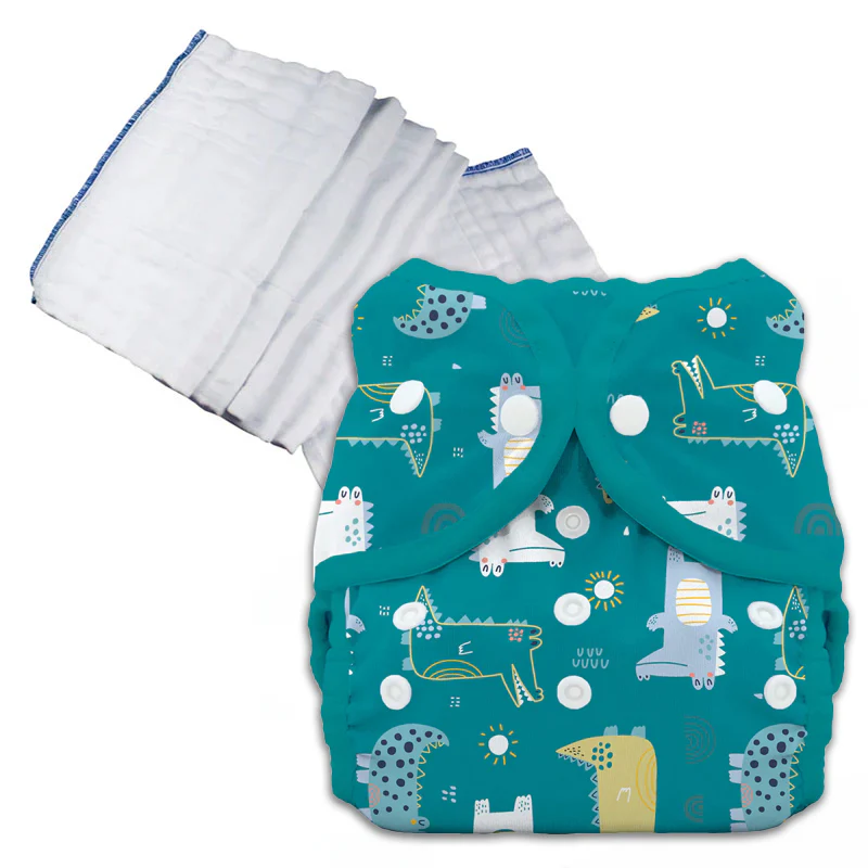 Bleached Prefold Trial Package with Thirsties Duo Covers - Image 19