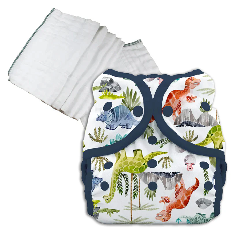 Bleached Prefold Trial Package with Thirsties Duo Covers - Image 25