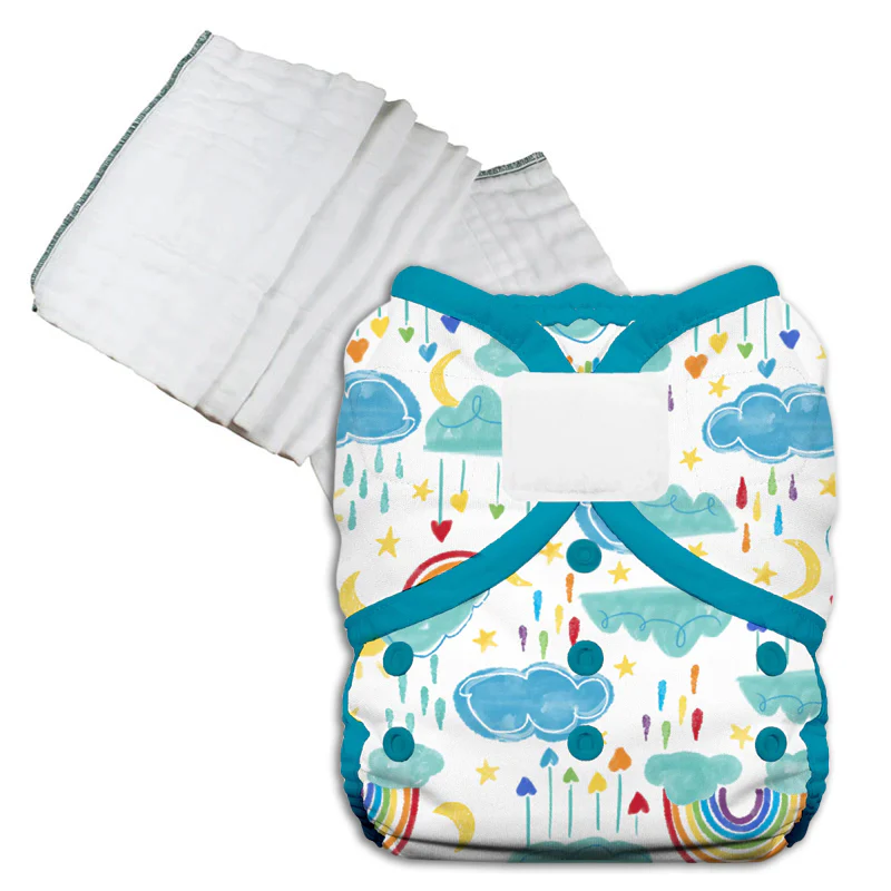 Bleached Prefold Trial Package with Thirsties Duo Covers - Image 27