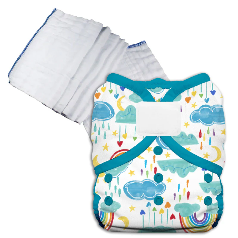 Bleached Prefold Trial Package with Thirsties Duo Covers - Image 28