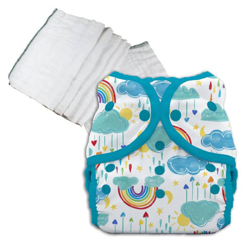 Bleached Prefold Trial Package with Thirsties Duo Covers - Image 29