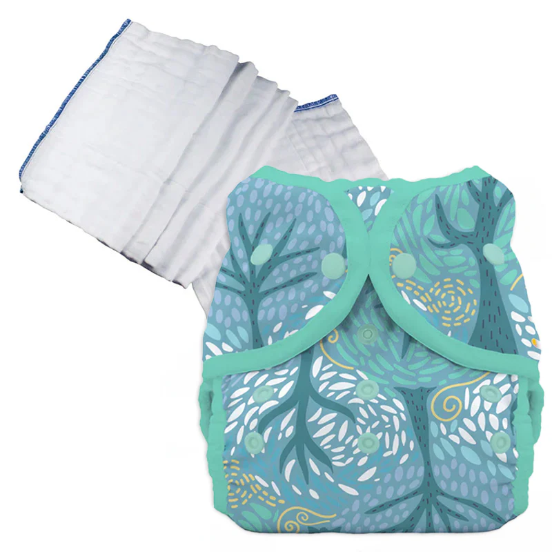 Bleached Prefold Trial Package with Thirsties Duo Covers - Image 34