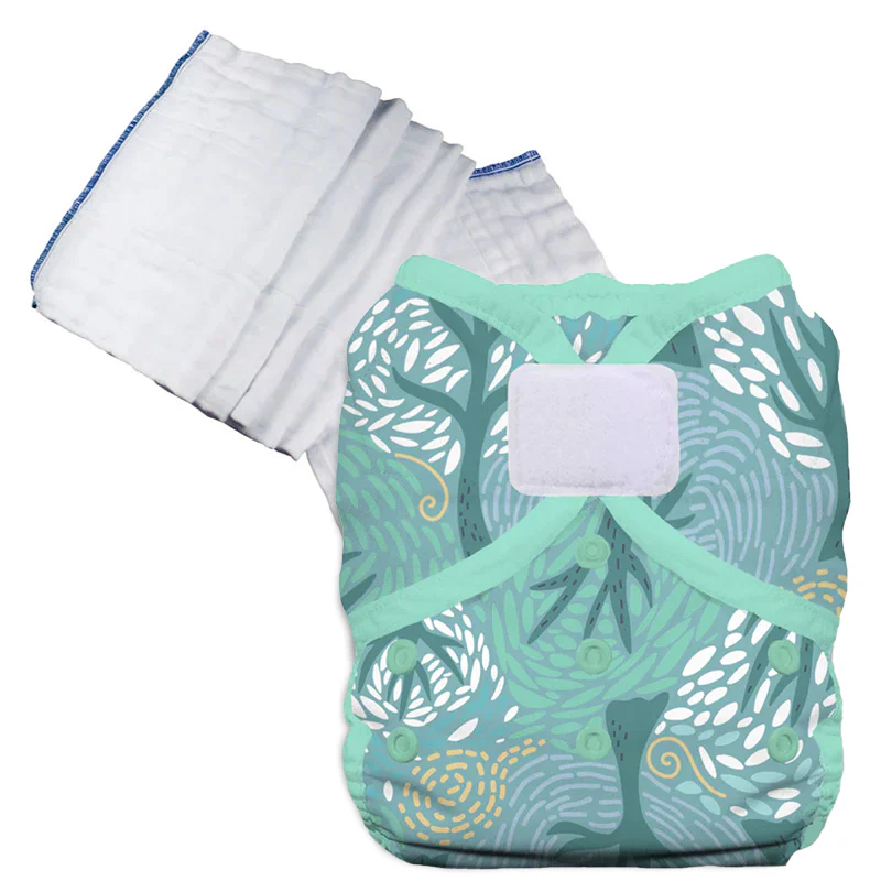 Bleached Prefold Trial Package with Thirsties Duo Covers - Image 37
