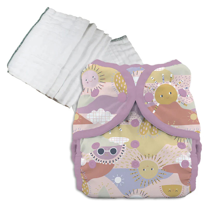 Bleached Prefold Trial Package with Thirsties Duo Covers - Image 41