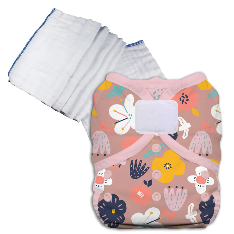 Bleached Prefold Trial Package with Thirsties Duo Covers - Image 8