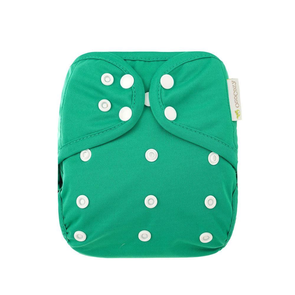 Infant Bamboo Cotton Prefold Trial Package with OsoCozy One Size Diaper Covers - Image 11