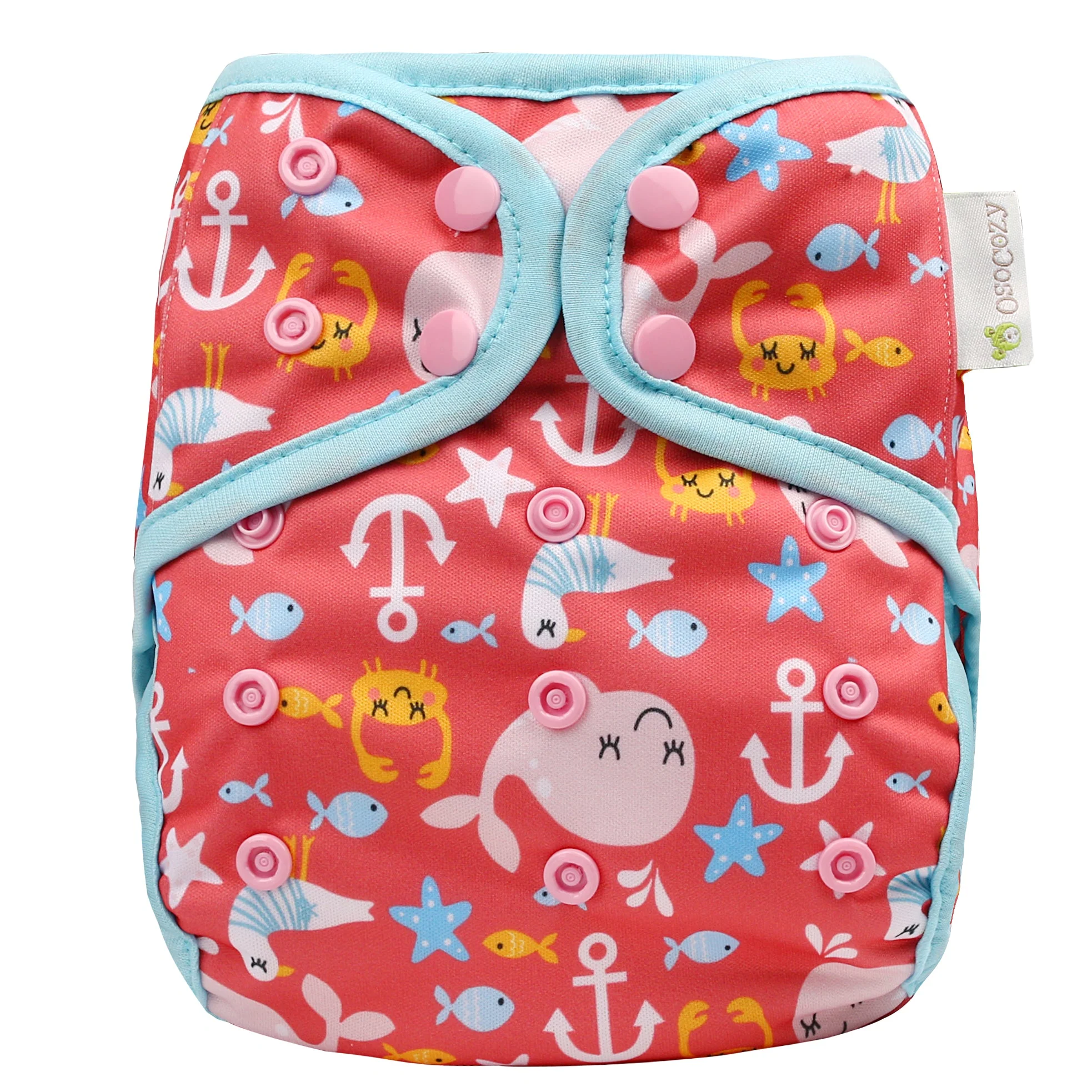 Infant Bamboo Cotton Prefold Trial Package with OsoCozy One Size Diaper Covers - Image 20