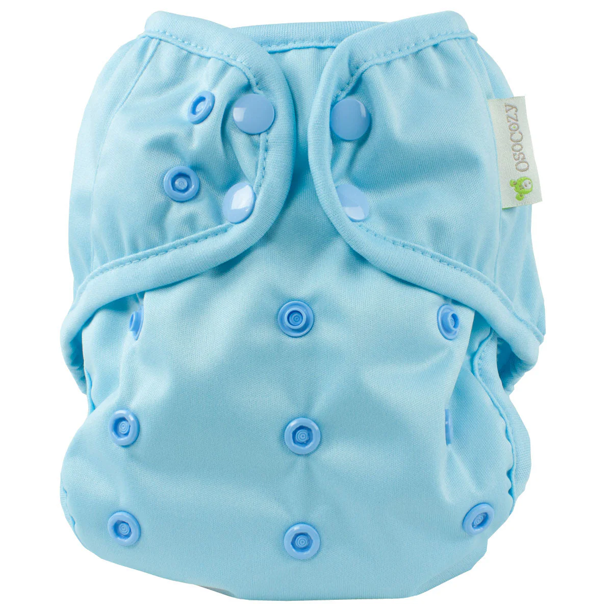 Infant Bamboo Cotton Prefold Trial Package with OsoCozy One Size Diaper Covers - Image 3