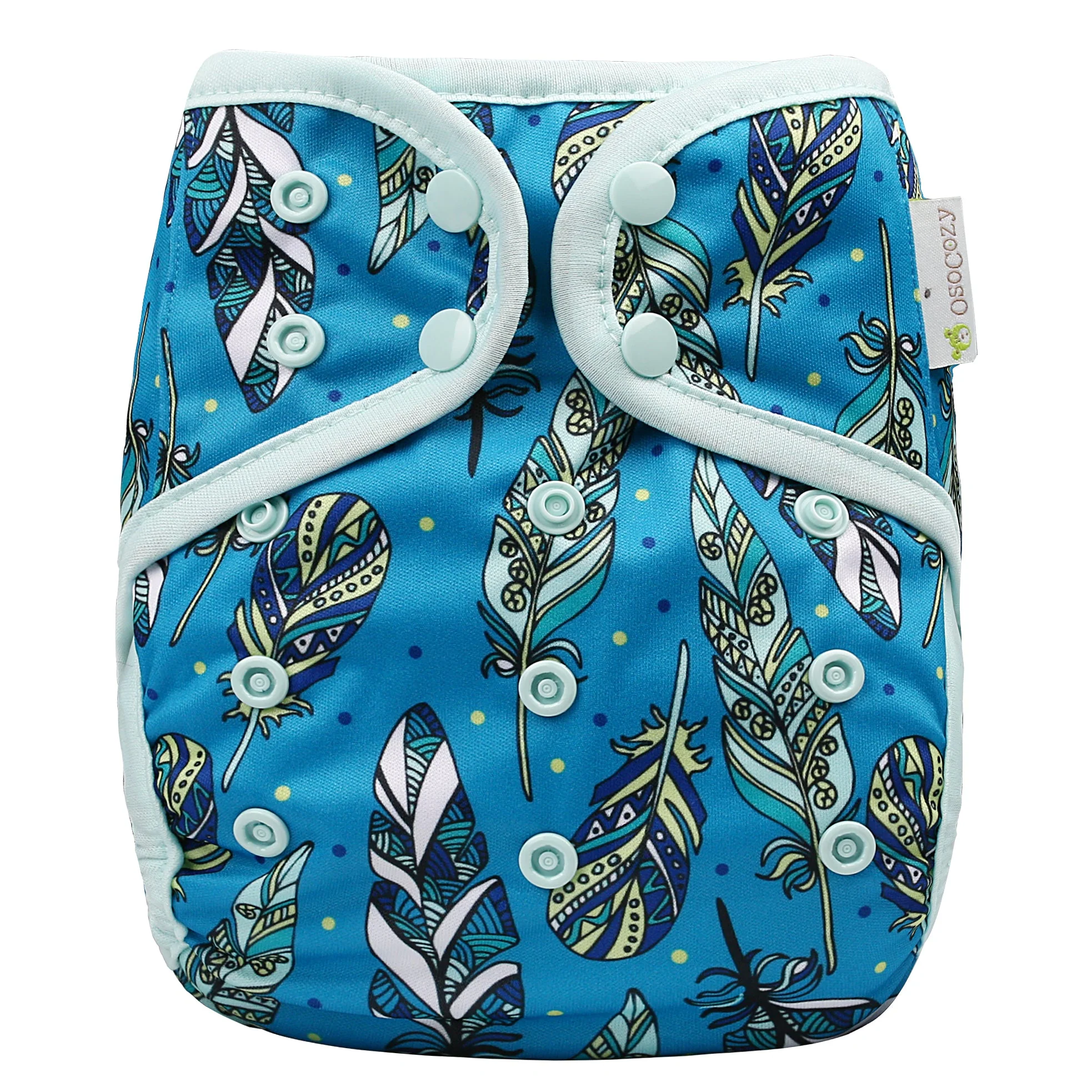 Infant Bleached Prefold Trial Package with OsoCozy One Size Diaper Covers - Image 11