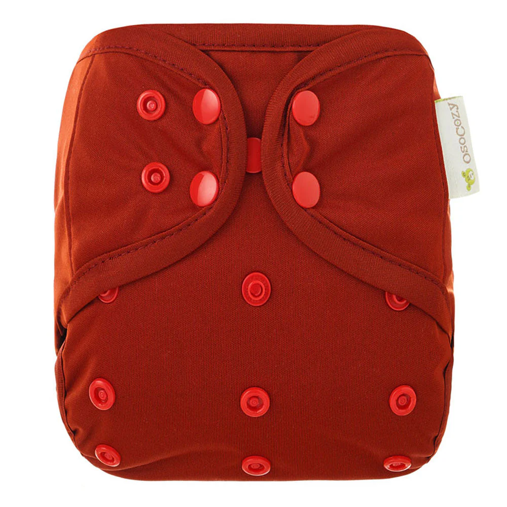 Infant Organic Prefold Trial Package with OsoCozy One Size Diaper Covers - Image 6