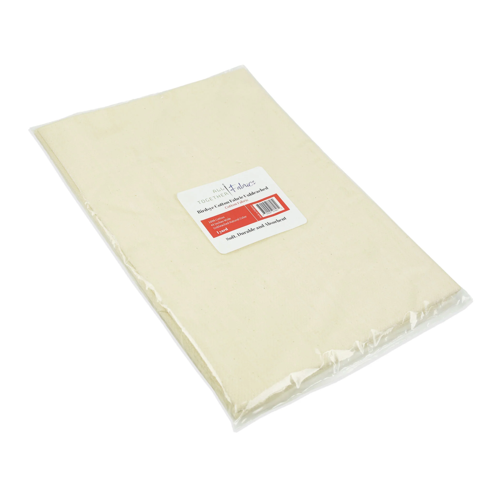 Unbleached Birdseye 100% Cotton Fabric - Image 7