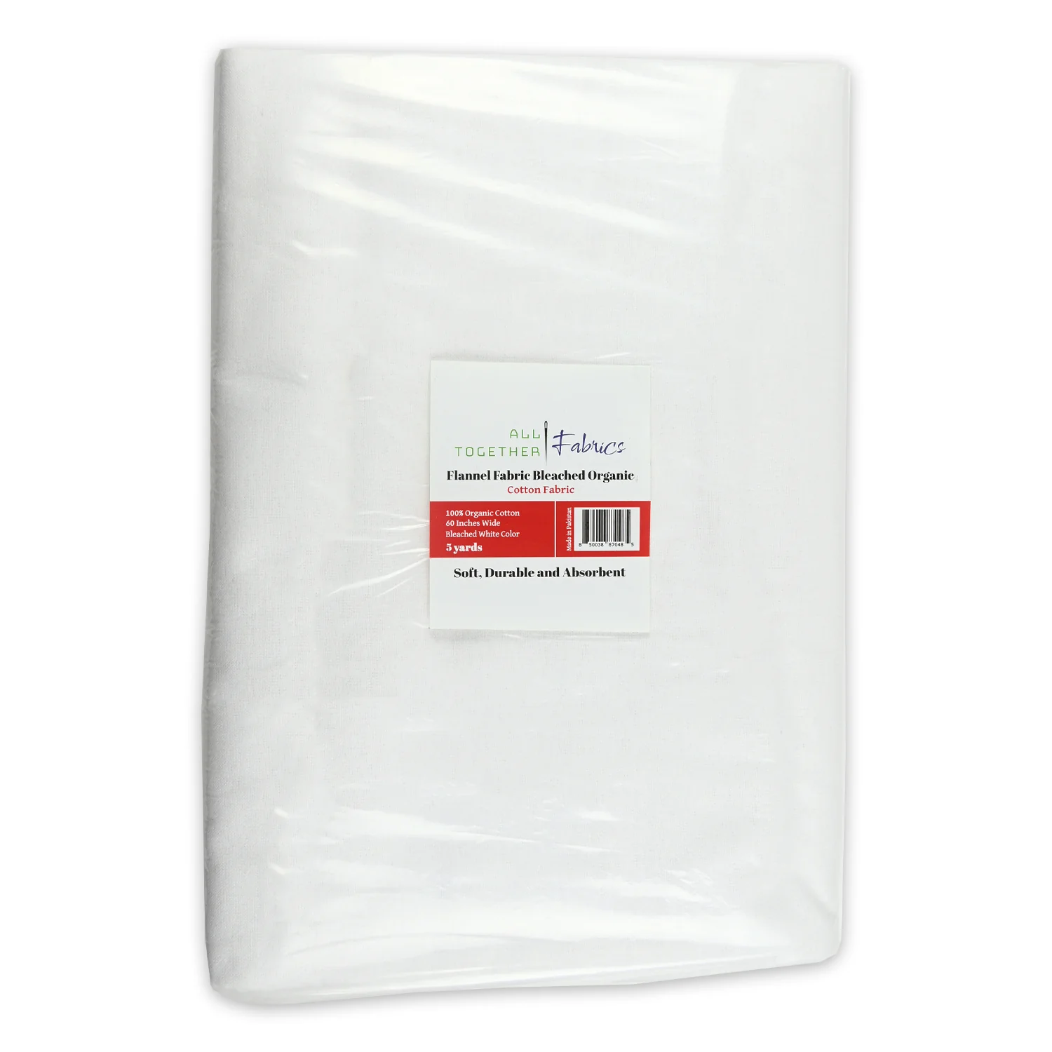 Organic Flannel Bleached Fabric - Image 5