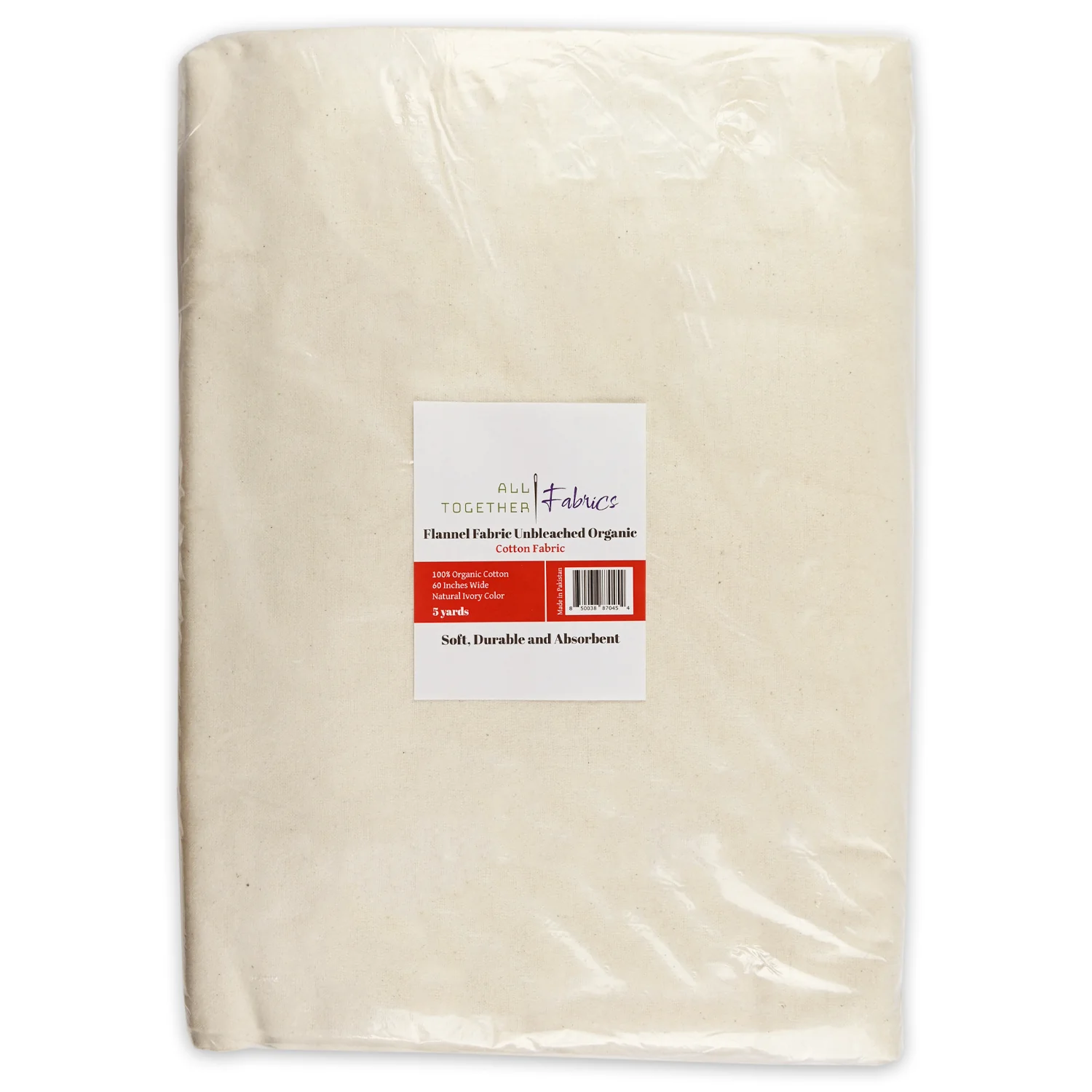 Organic Flannel Unbleached Fabric - Image 5
