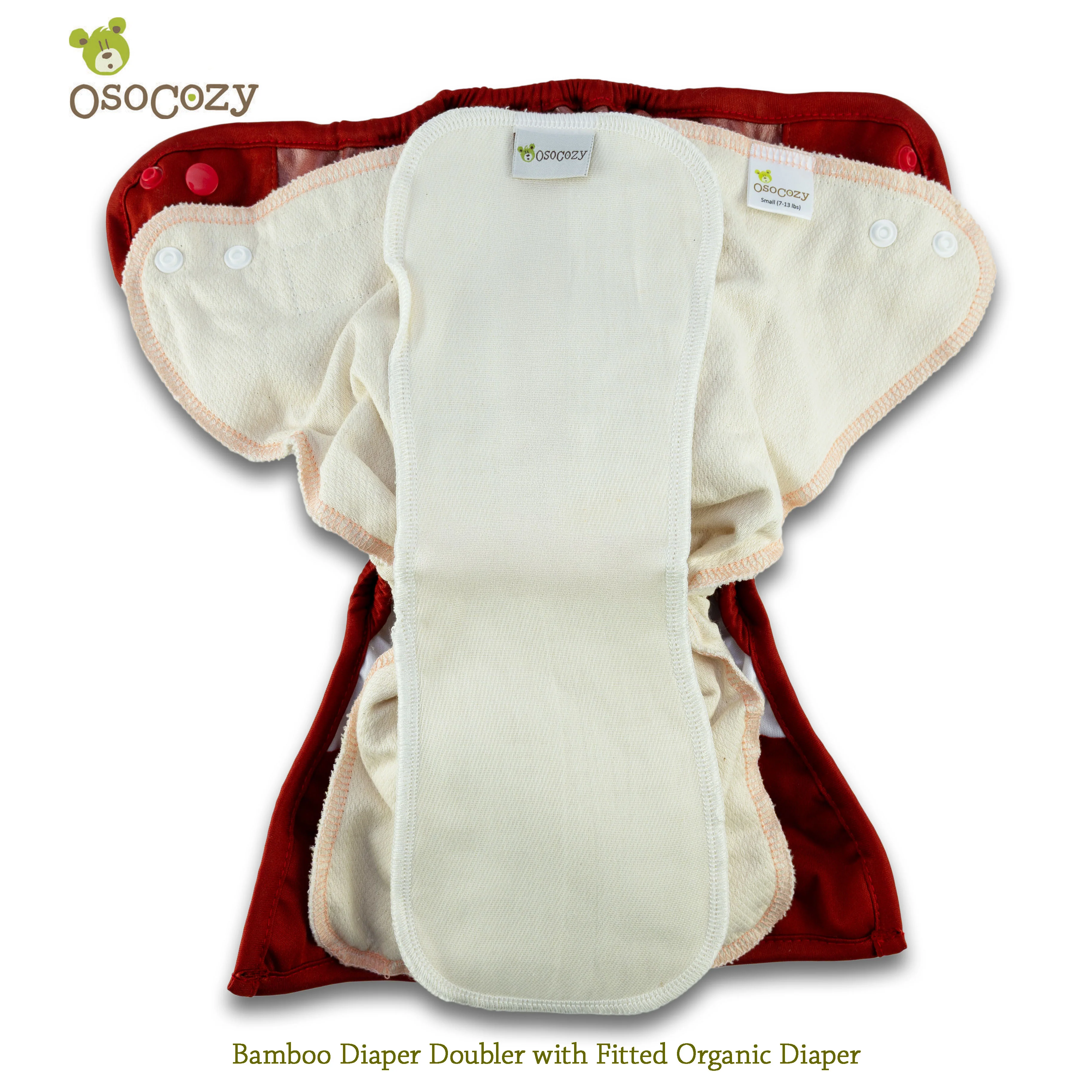 OsoCozy Bamboo/Organic Cotton Diaper Doublers (6 pk) - Image 9