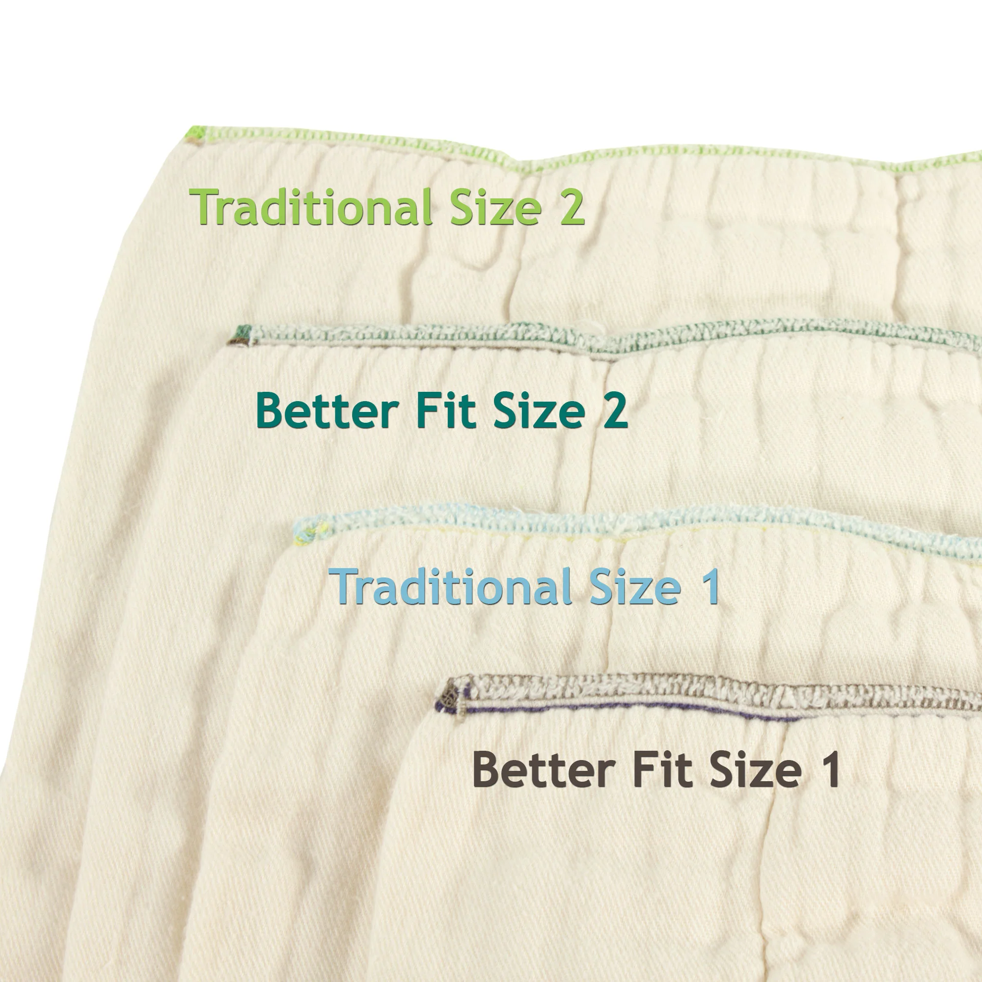 Osocozy Bamboo Organic Cotton Prefolds (6pk) - Image 10