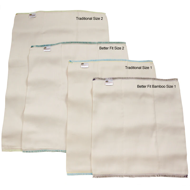 Osocozy Bamboo Organic Cotton Prefolds (6pk) - Image 11