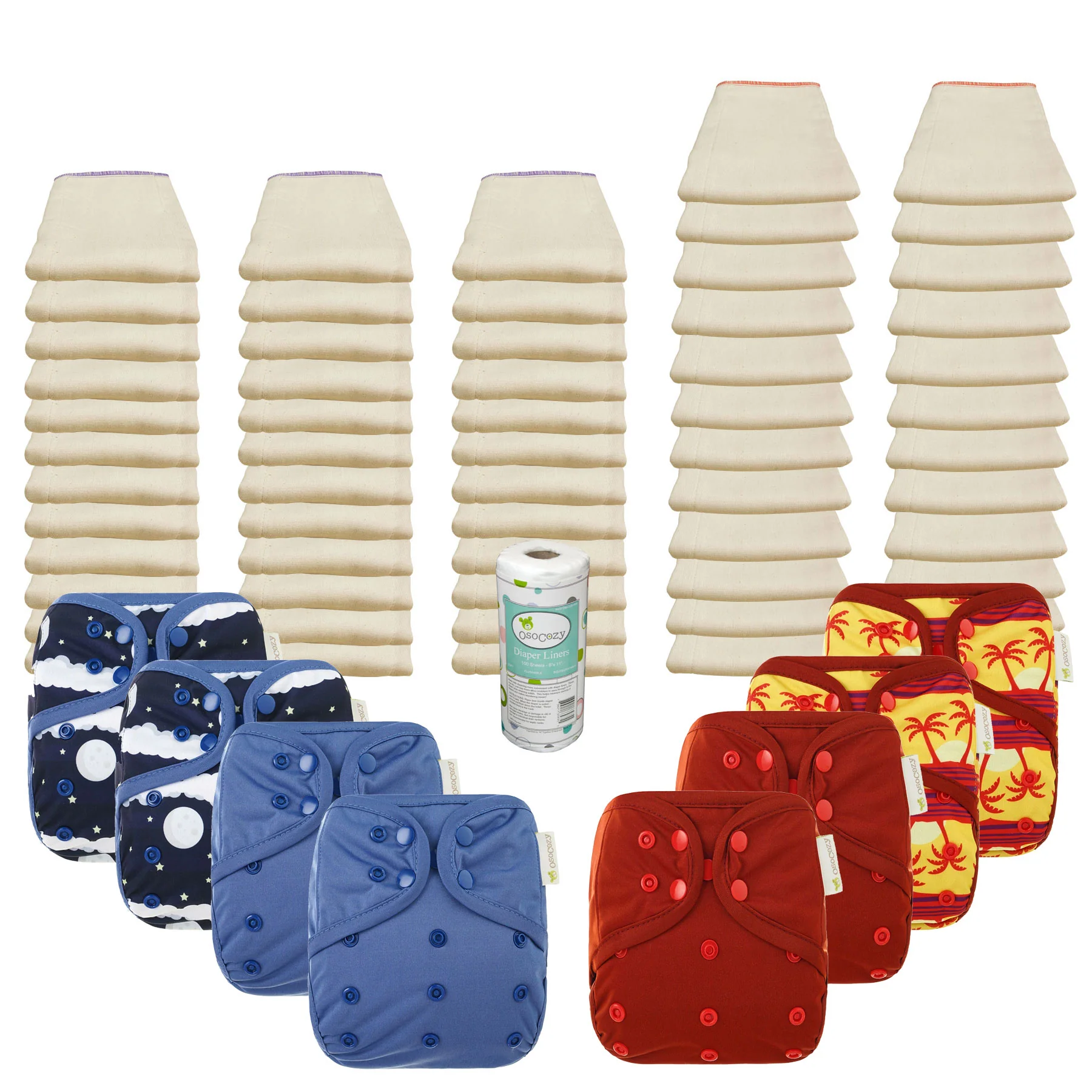 Better Fit Basic Prefold Diaper Packages with OsoCozy One Sized Covers - Image 8