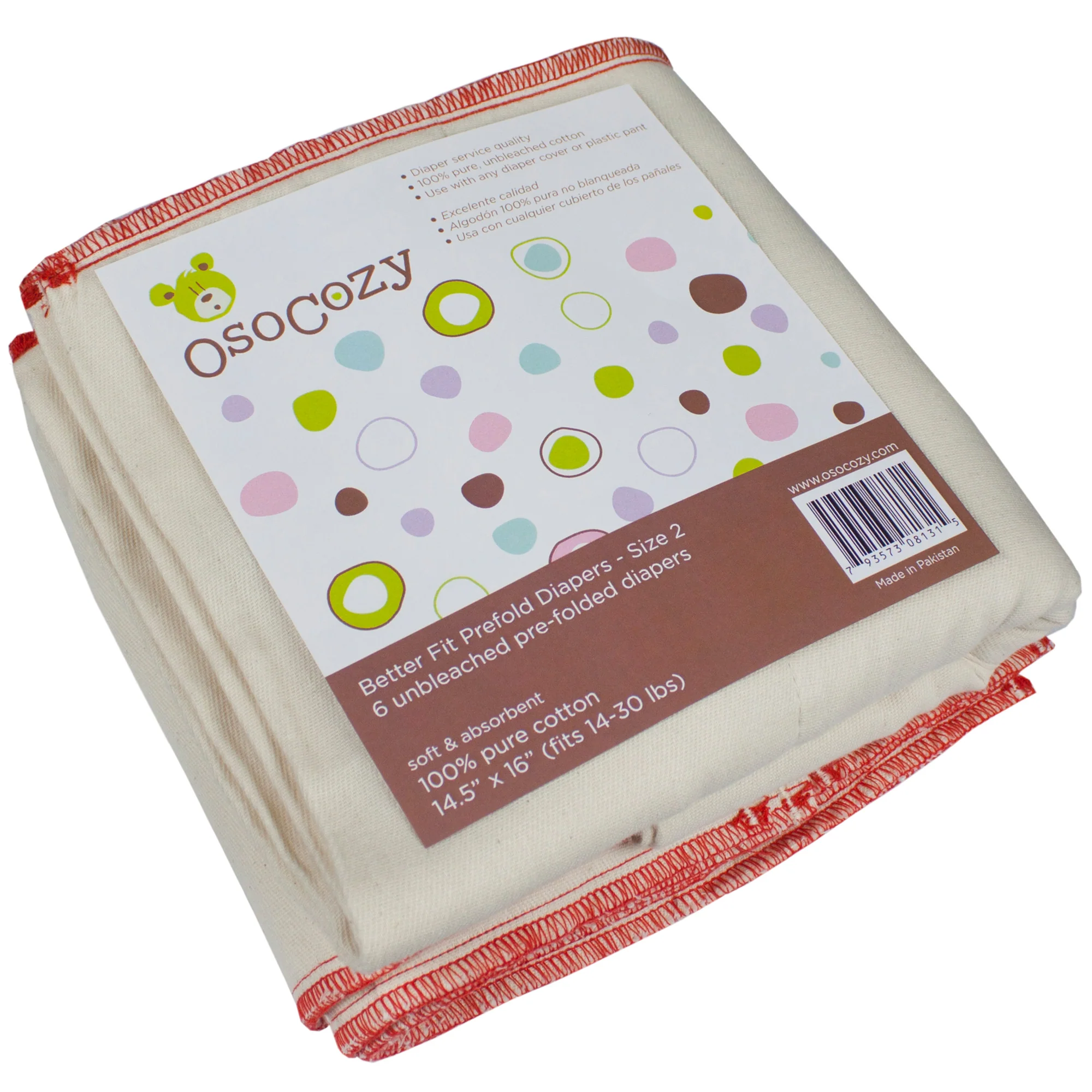 OsoCozy Better Fit Diapers - 6 packs - Image 3