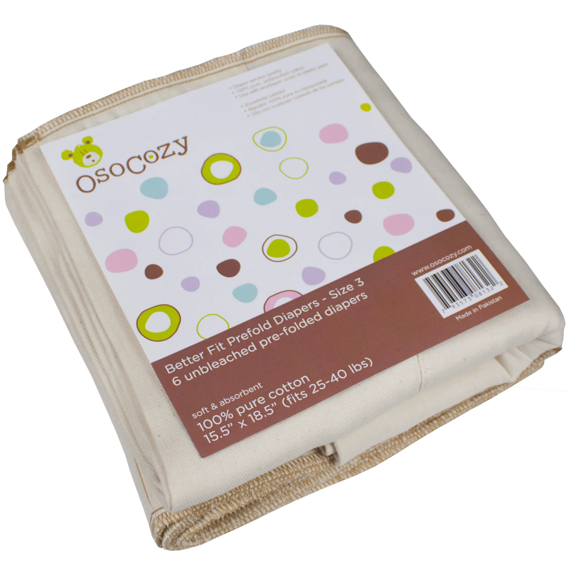 OsoCozy Better Fit Diapers - 6 packs - Image 5
