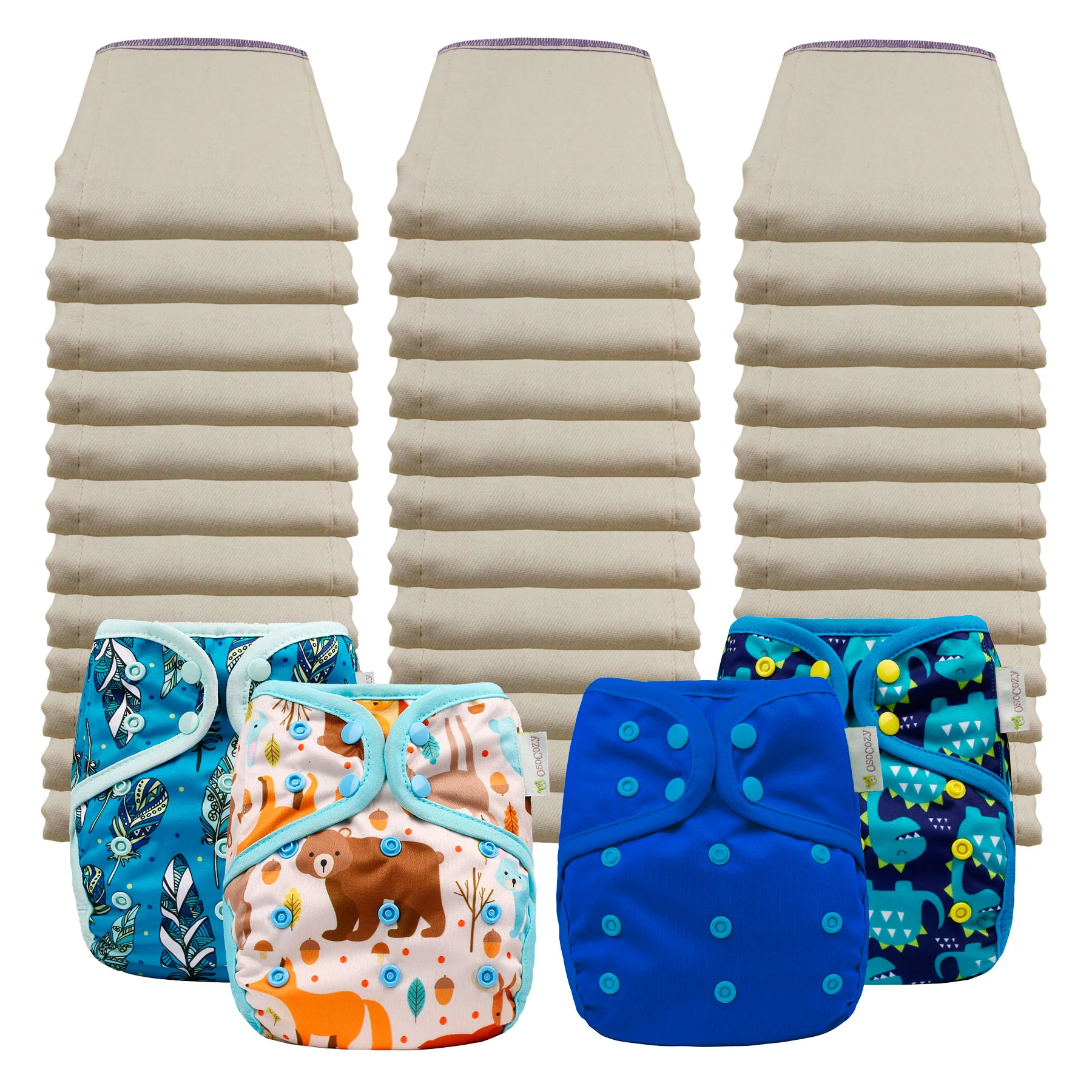 Better Fit Economy Prefold Diaper Packages with OsoCozy One Size Covers - Image 10