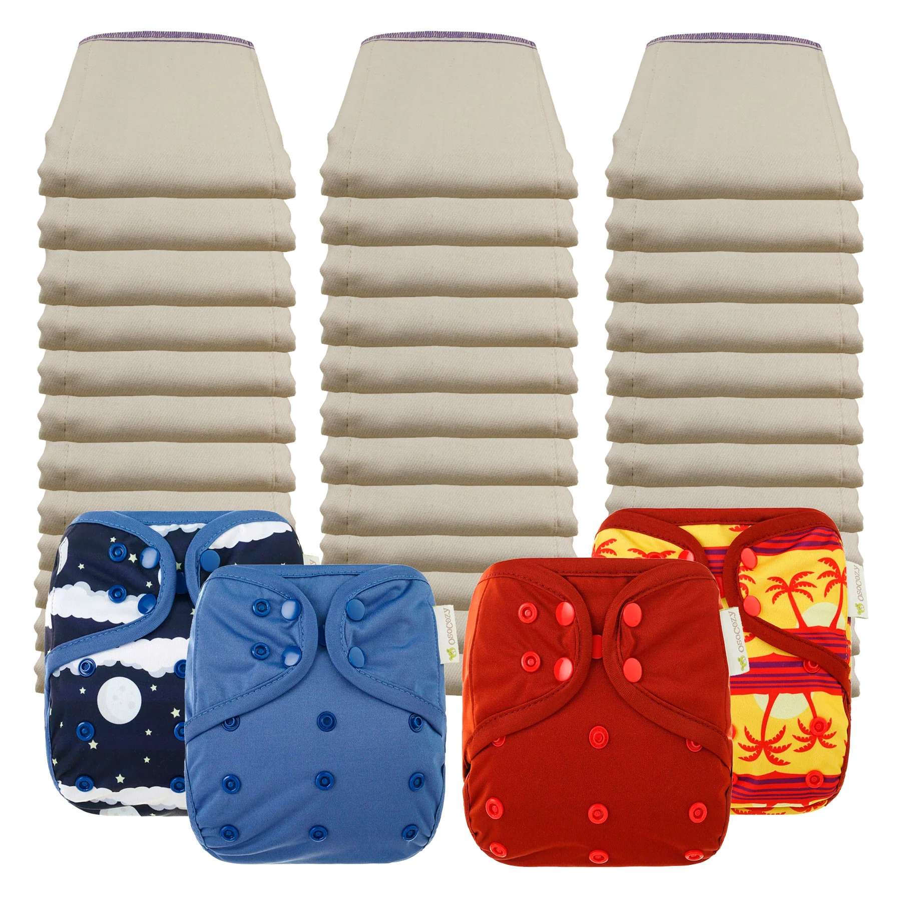 Better Fit Economy Prefold Diaper Packages with OsoCozy One Size Covers - Image 12