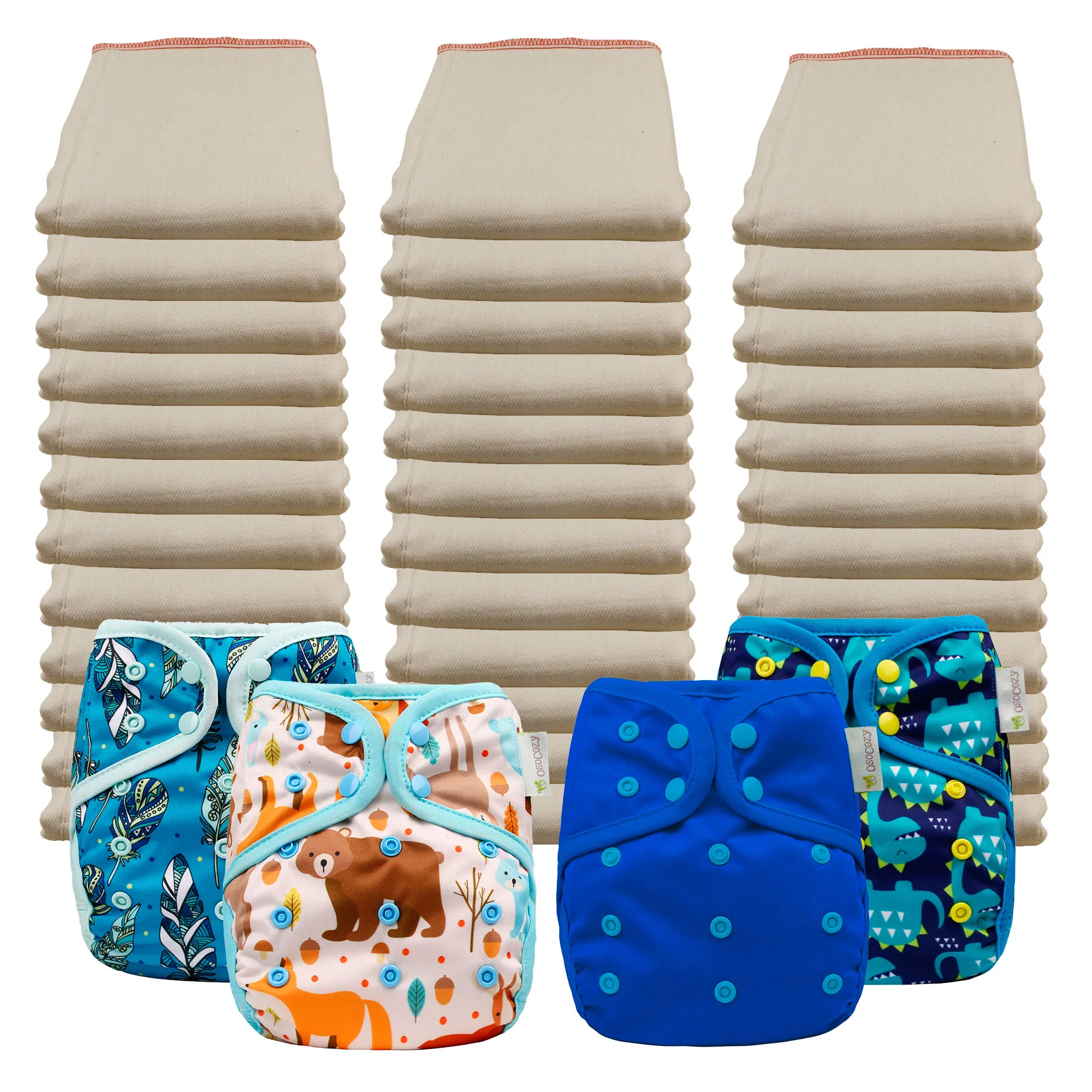 Better Fit Economy Prefold Diaper Packages with OsoCozy One Size Covers - Image 14