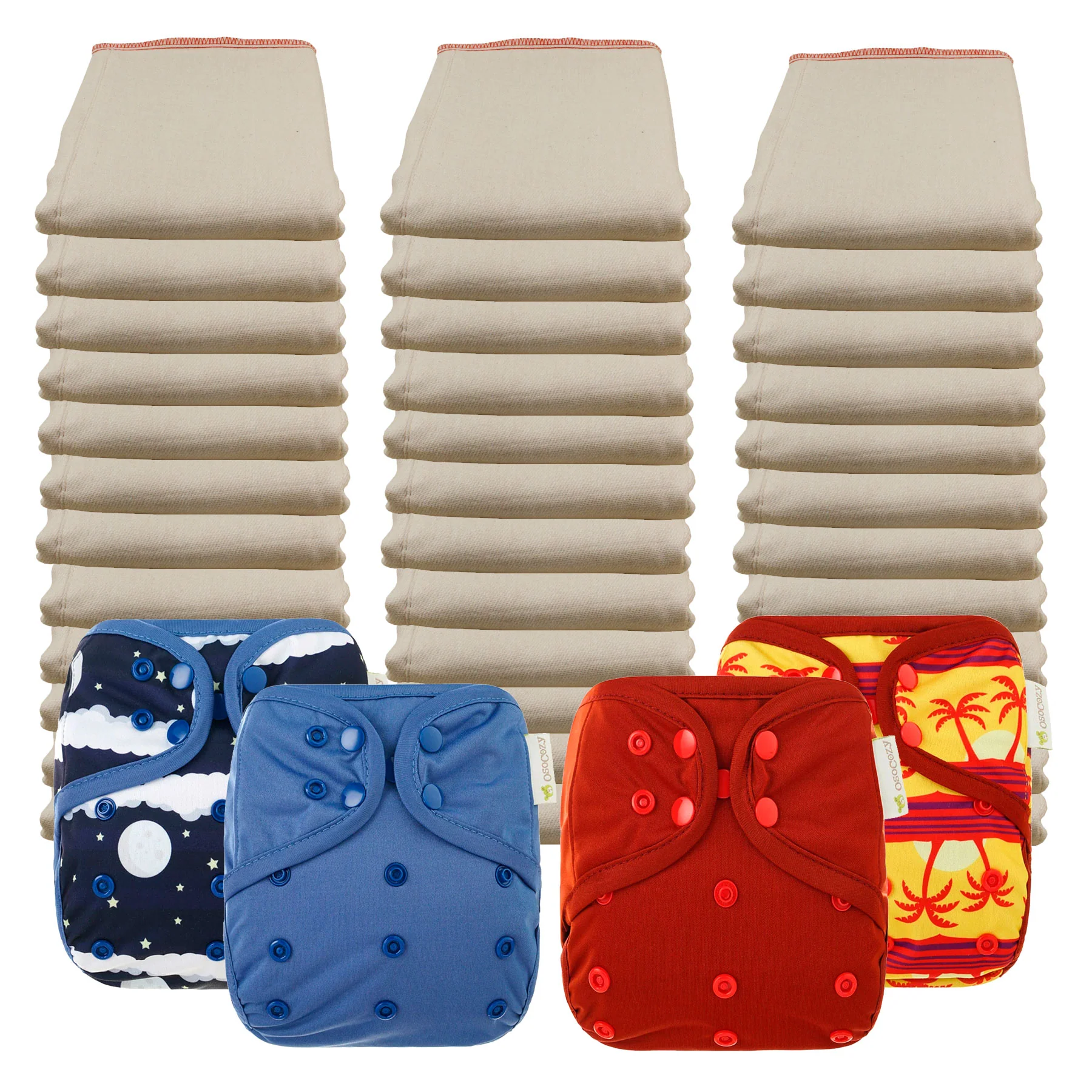 Better Fit Economy Prefold Diaper Packages with OsoCozy One Size Covers - Image 16
