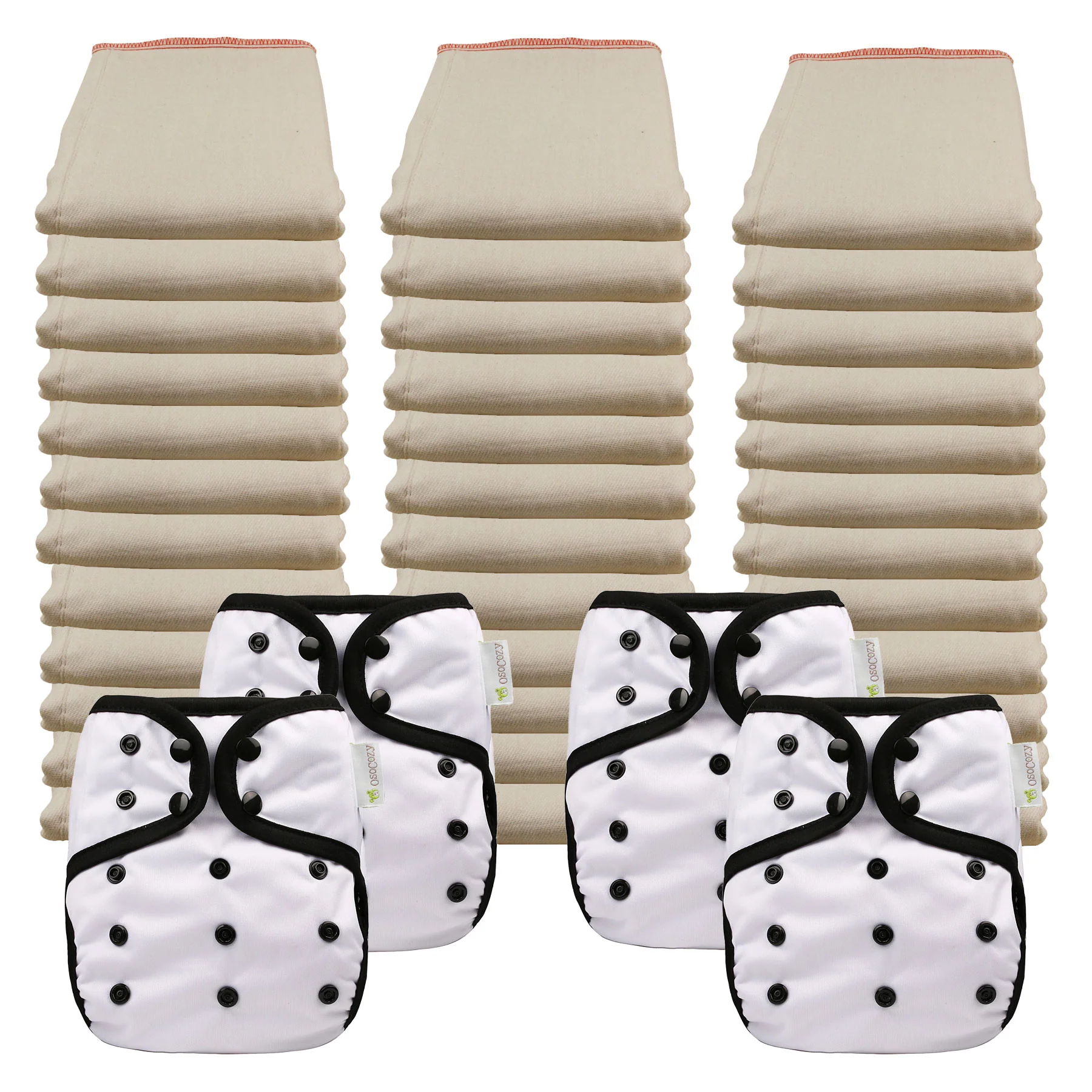 Better Fit Economy Prefold Diaper Packages with OsoCozy One Size Covers - Image 3