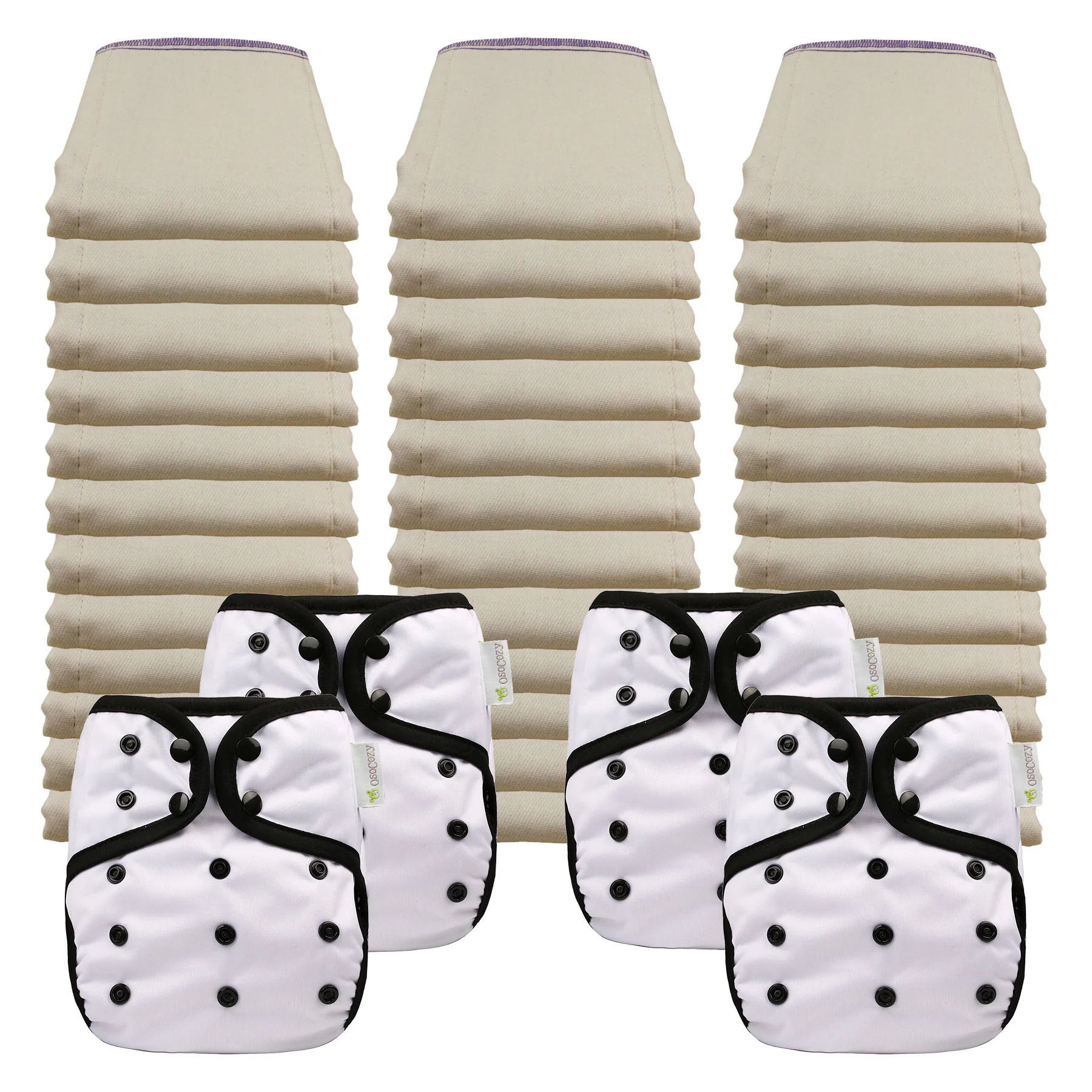 Better Fit Economy Prefold Diaper Packages with OsoCozy One Size Covers - Image 7