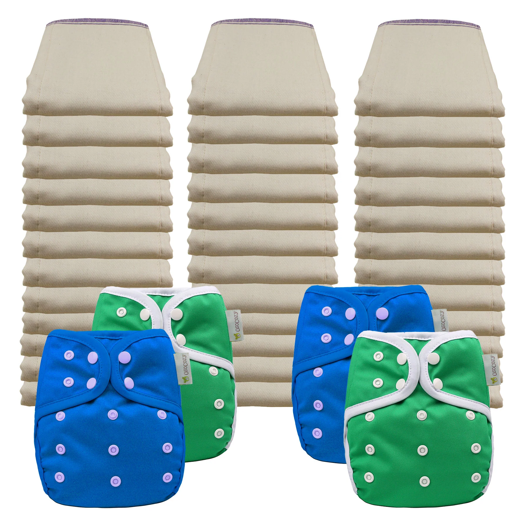 Better Fit Economy Prefold Diaper Packages with OsoCozy One Size Covers - Image 8