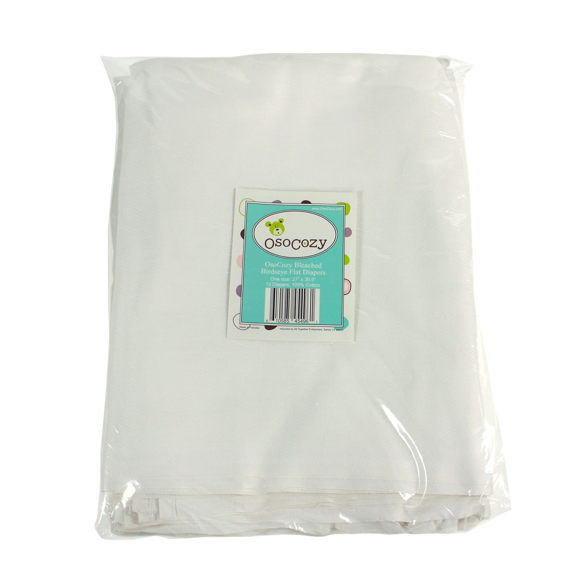 Osocozy Bleached Birdsye Flat Diapers (dz) - Image 7