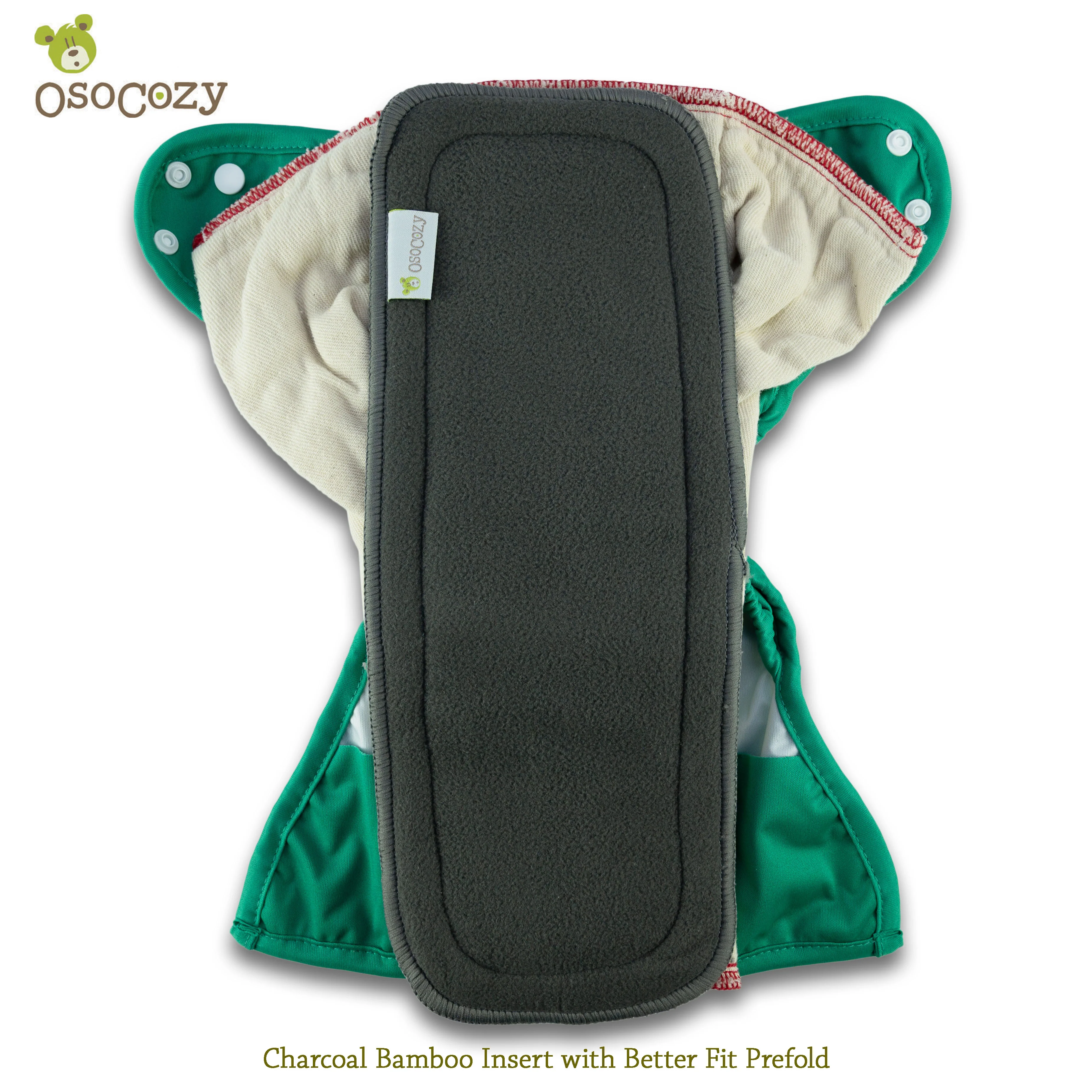 Clearance - OsoCozy Charcoal Bamboo/Microfiber Inserts (12 pk) - Image 10
