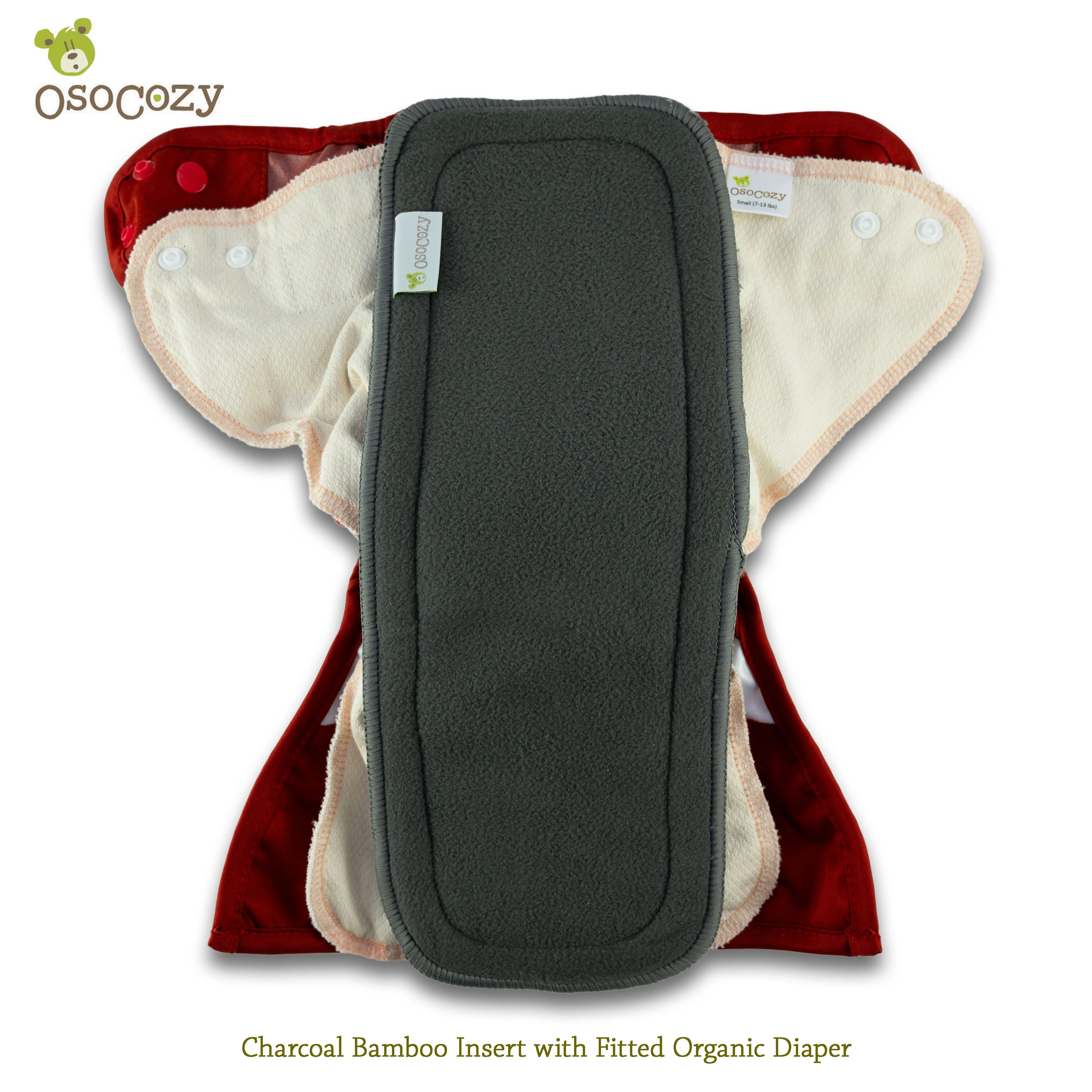 Clearance - OsoCozy Charcoal Bamboo/Microfiber Inserts (12 pk) - Image 11
