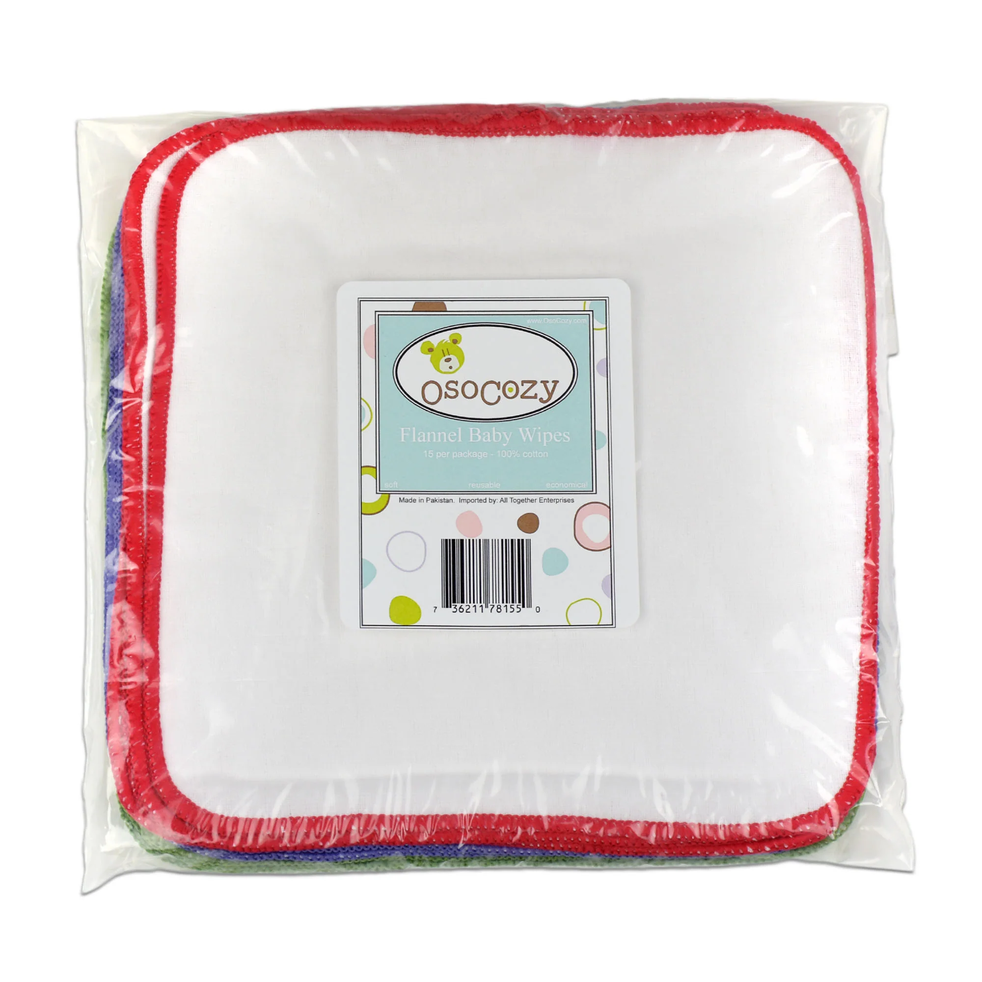 OsoCozy Flannel Wipes (15 pk) - Image 11