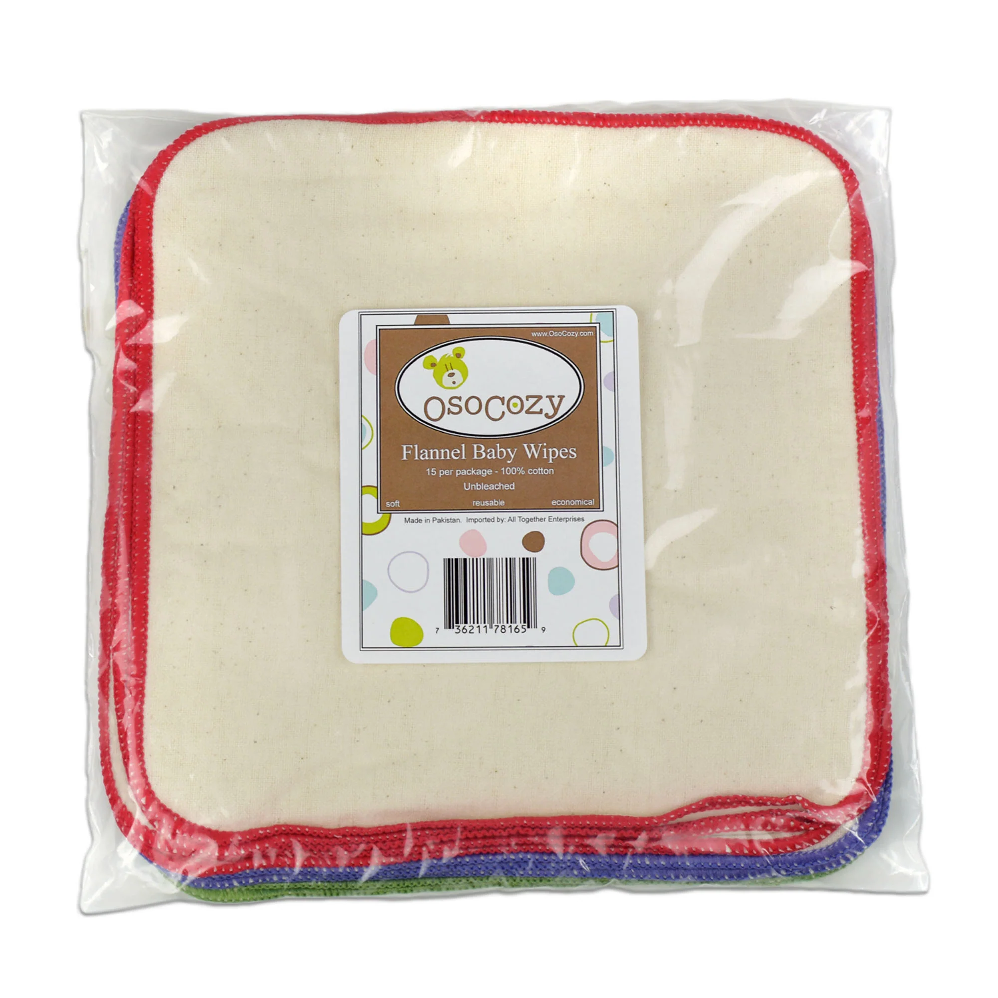 OsoCozy Flannel Wipes (15 pk) - Image 5