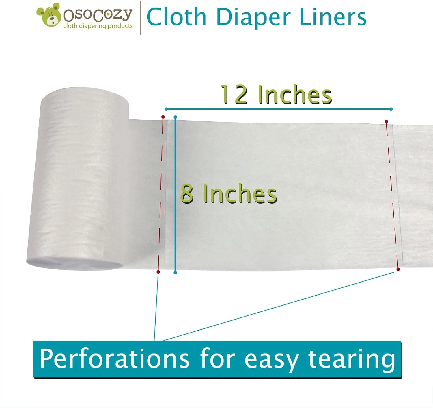 OsoCozy Flushable Diaper Liners - 3 Pack - Image 3