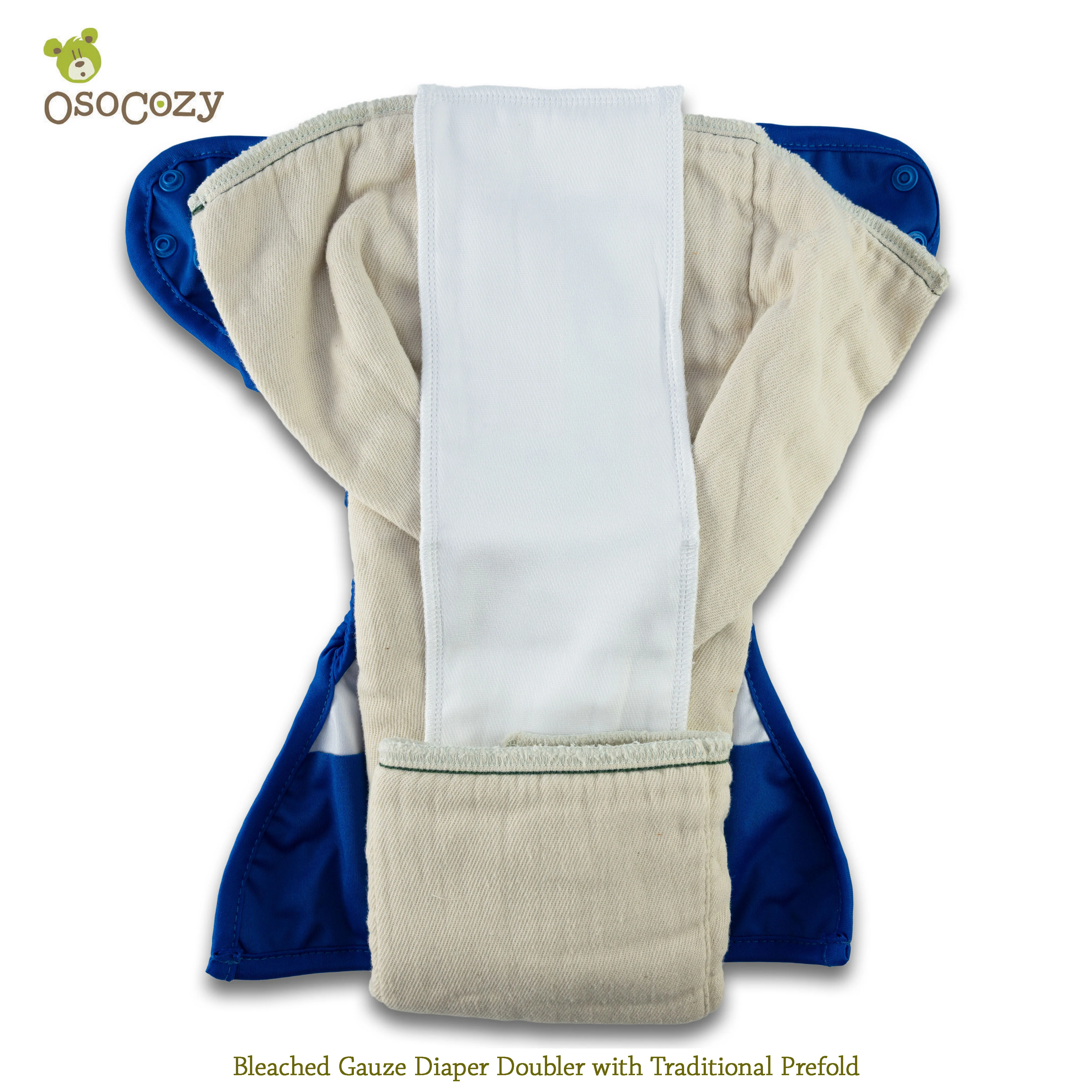 OsoCozy Gauze Diaper Doublers Bleached (doz) - Image 6
