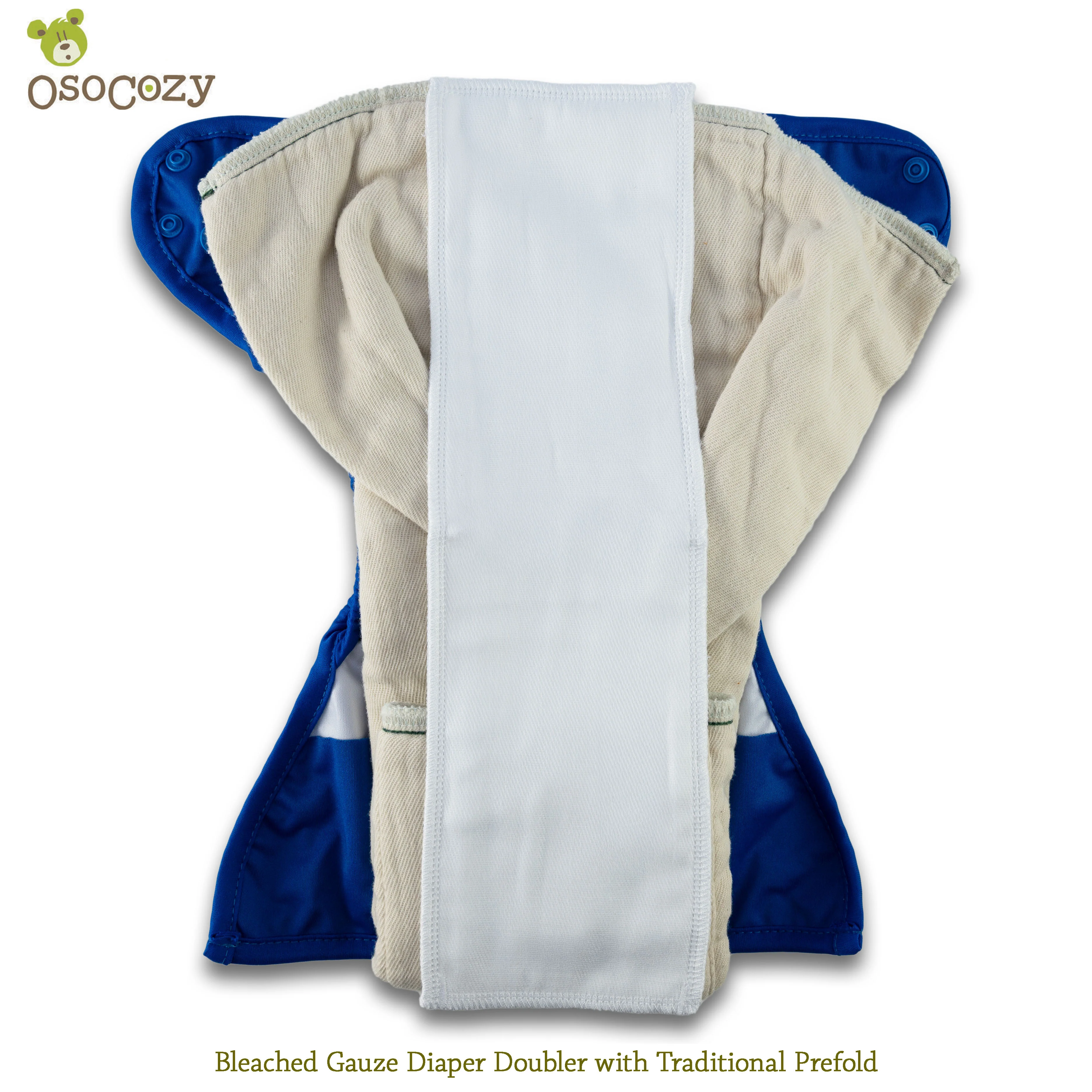 OsoCozy Gauze Diaper Doublers Bleached (doz) - Image 7