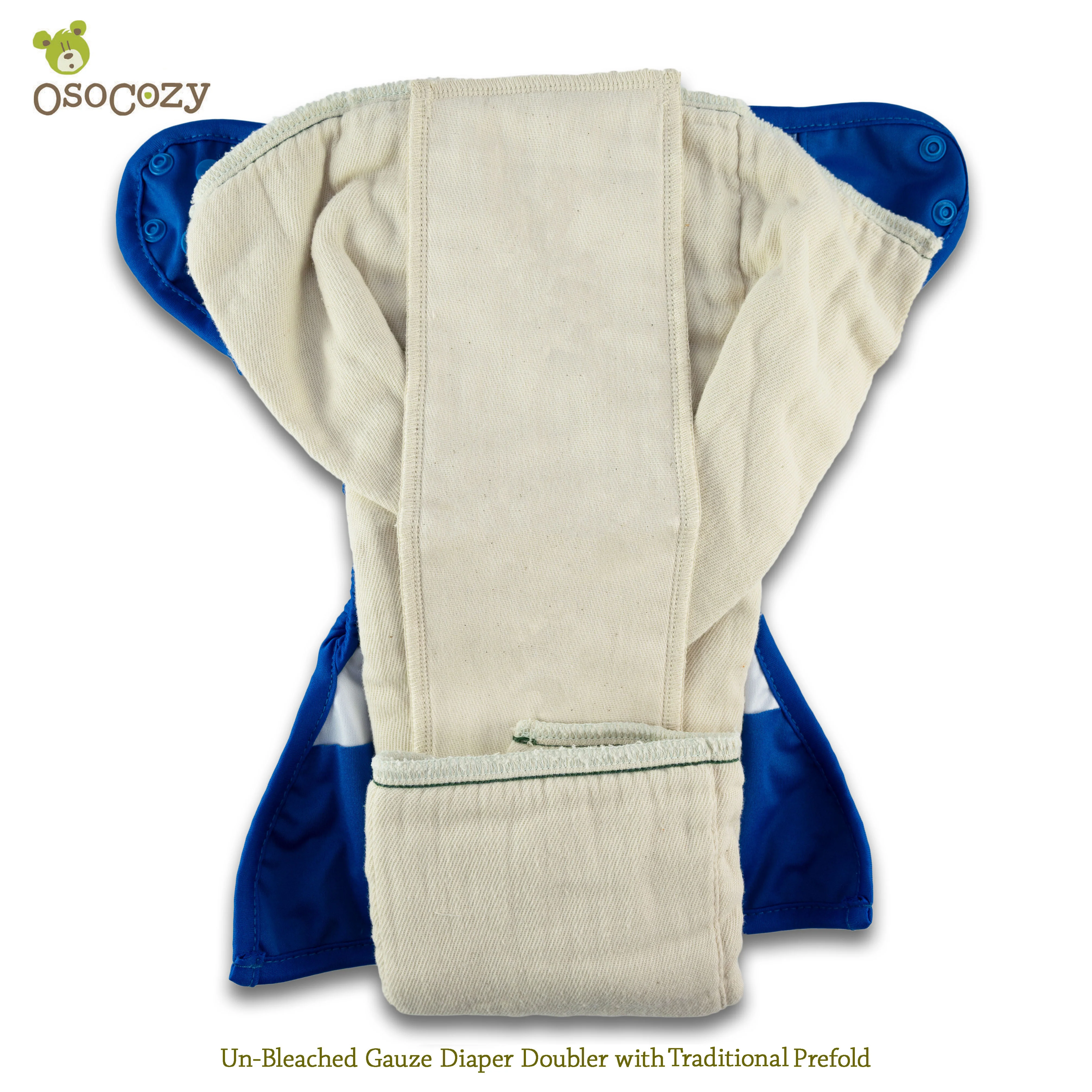 OsoCozy Gauze Diaper Doublers Unbleached - 1 Dozen - Image 6