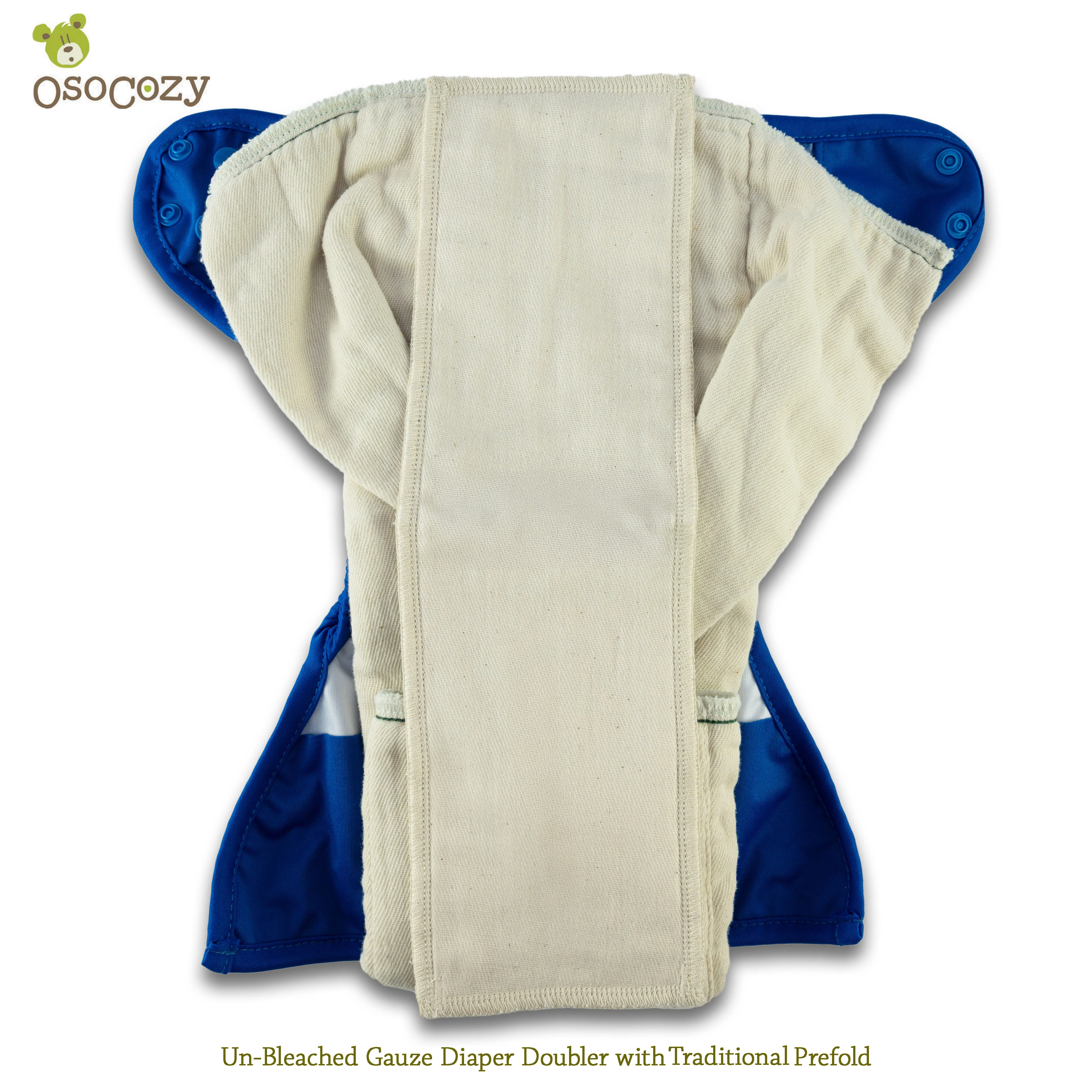 OsoCozy Gauze Diaper Doublers Unbleached - 1 Dozen - Image 7
