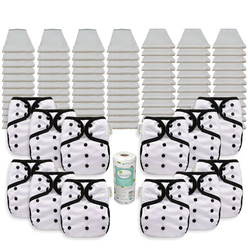 OsoCozy Grande Bleached Diaper Package with OsoCozy One Size Diaper Covers - Image 5