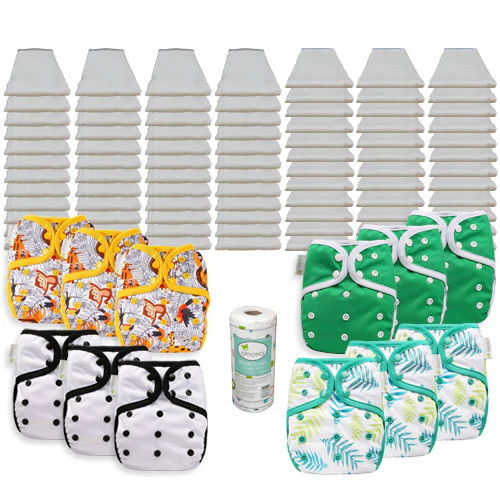 OsoCozy Grande Bleached Diaper Package with OsoCozy One Size Diaper Covers - Image 7