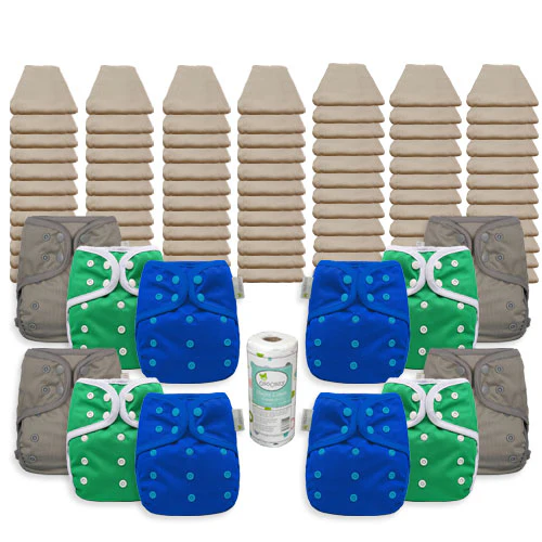 OsoCozy Grande Unbleached Diaper Package with OsoCozy One Size Diaper Covers - Image 3
