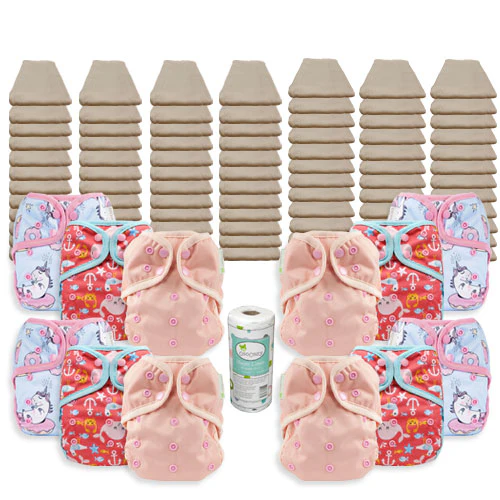 OsoCozy Grande Unbleached Diaper Package with OsoCozy One Size Diaper Covers - Image 5