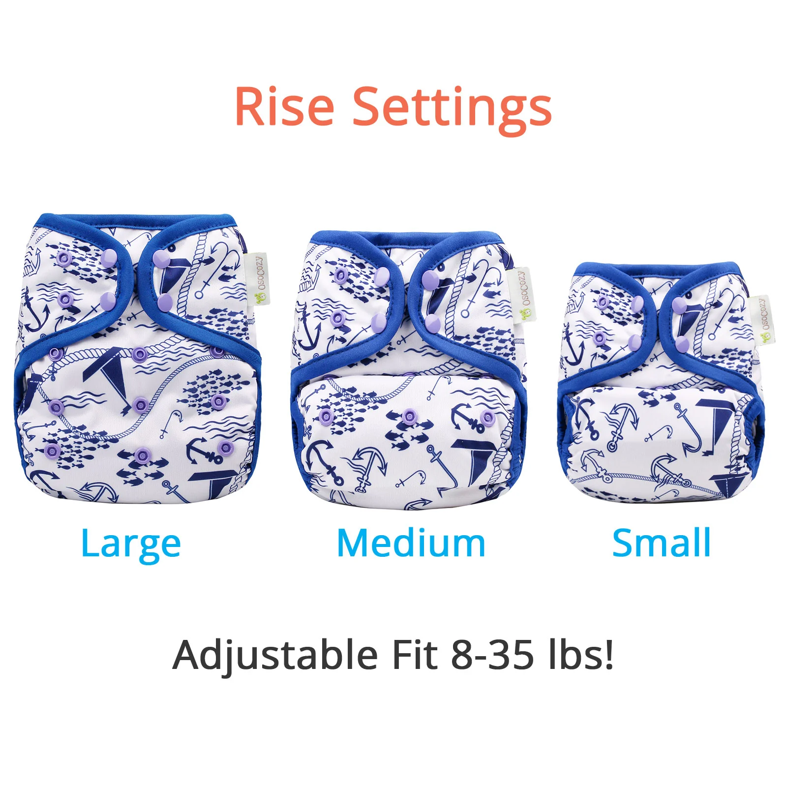 OsoCozy One Size Diaper Covers (8-35 lbs) - Image 6