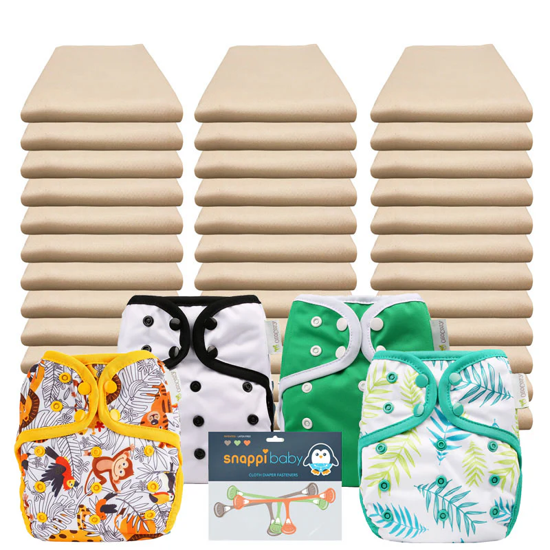 Organic Flat Economy Diaper Packages with OsoCozy Covers - Image 4