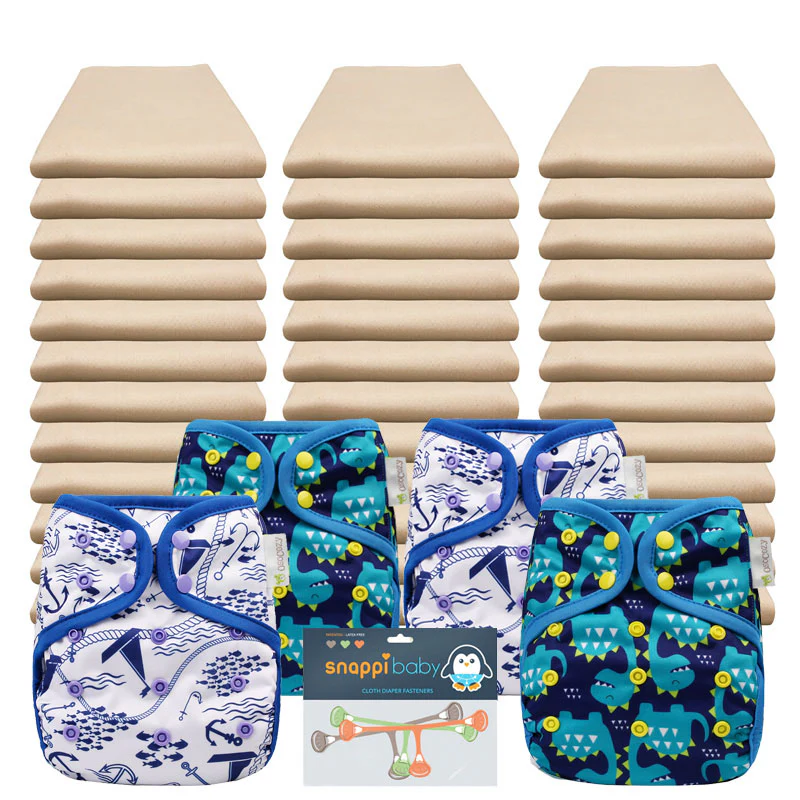Organic Flat Economy Diaper Packages with OsoCozy Covers - Image 5